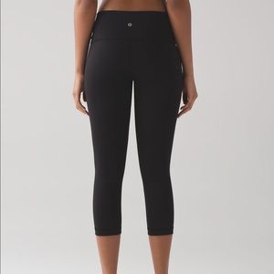 Two for one Lululemon Running Capri Leggings Black